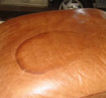 Leather Cushion Before Picture